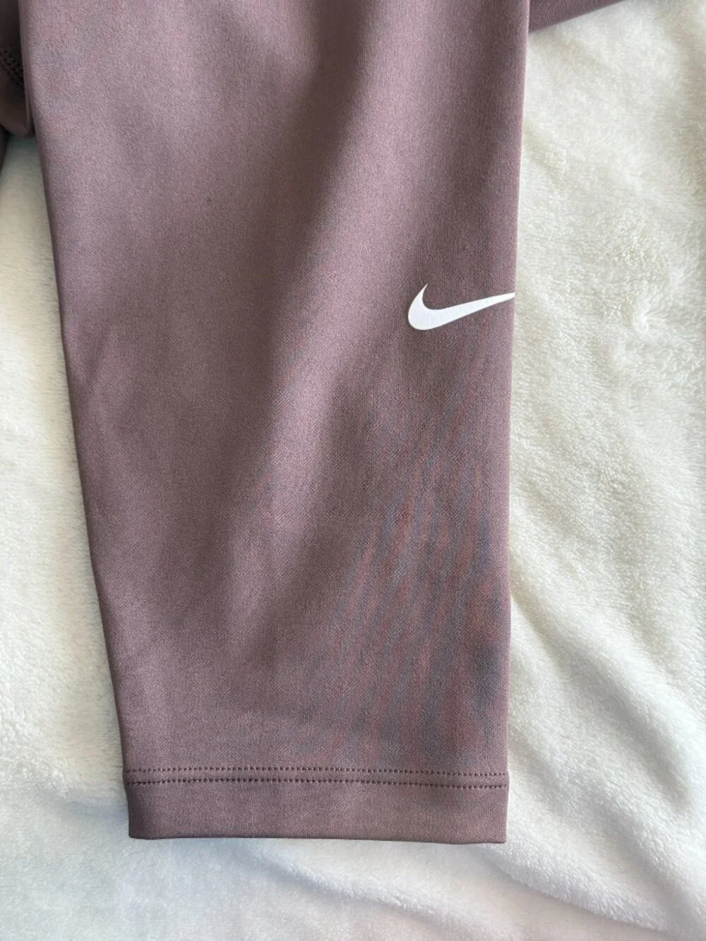 Nike One Dri-FIT Mid Rise Full Length Leggings Mauve Women's M NWT